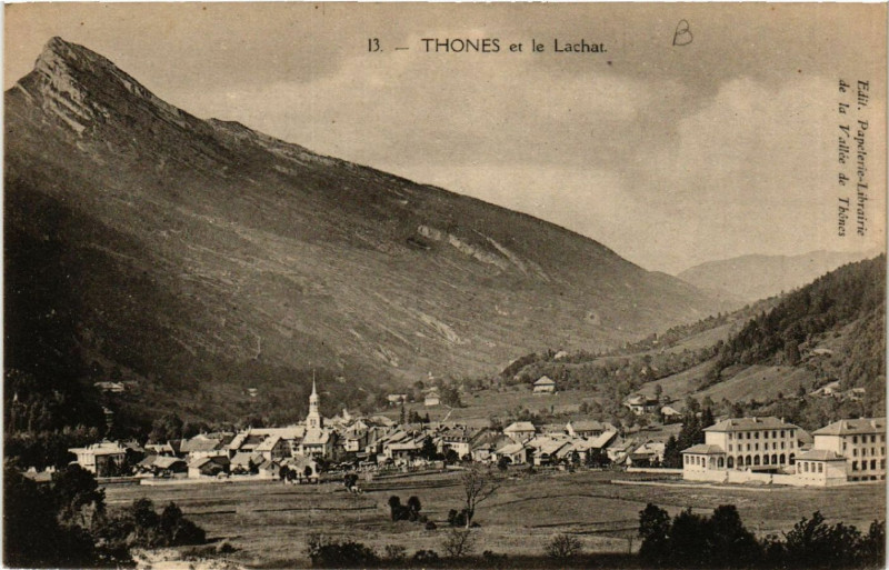 Carte postale ancienne Thones et le Lachar à Thônes