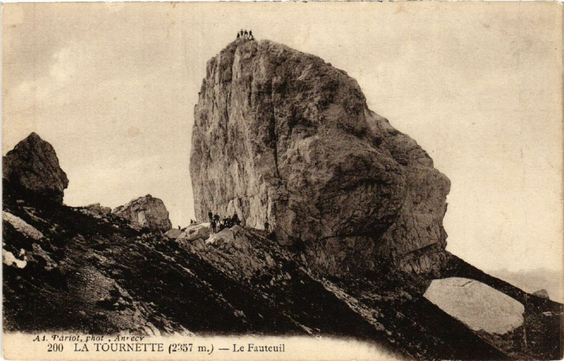 Carte postale ancienne La Tounette (2357 m) - Le Fauteuil