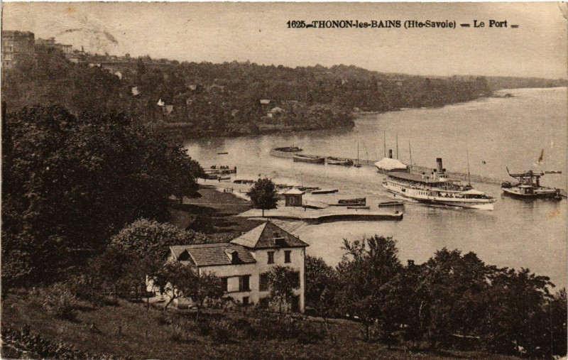 Carte postale ancienne Thonon-les-Bains - Le Port à Thonon-les-Bains