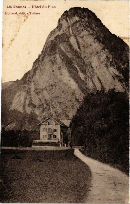 Carte postale ancienne Thones - Hotel du Fier à Thônes