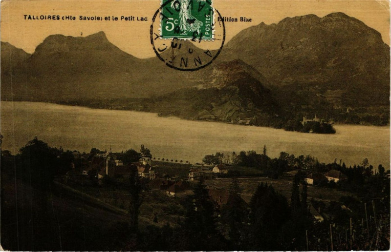 Carte postale ancienne Talloires et le Petit Lac