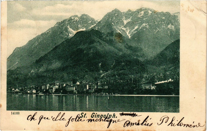 Carte postale ancienne Saint-Gingolph à Saint-Gingolph
