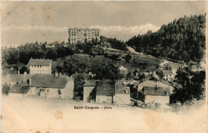 Carte postale ancienne Saint-Cergues - Jura à Saint-Cergues
