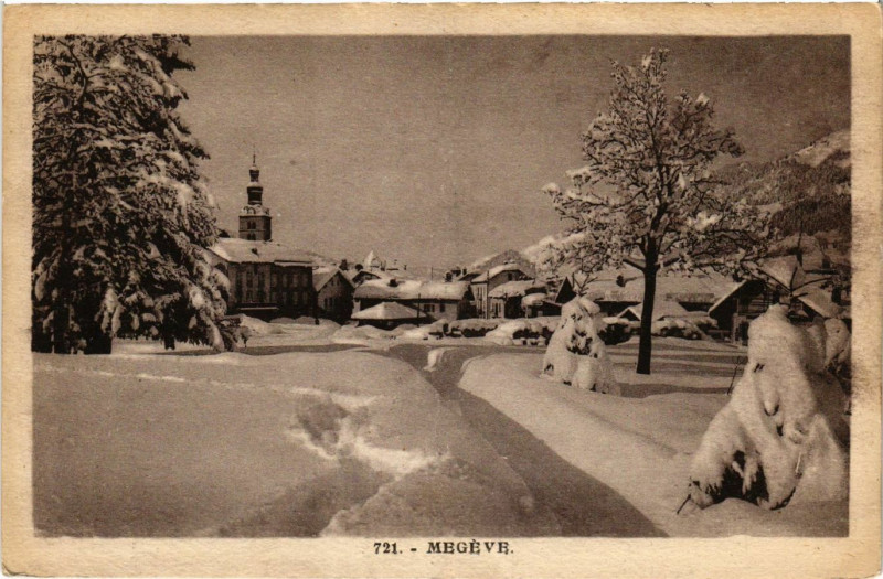 Carte postale ancienne Megeve à Megève
