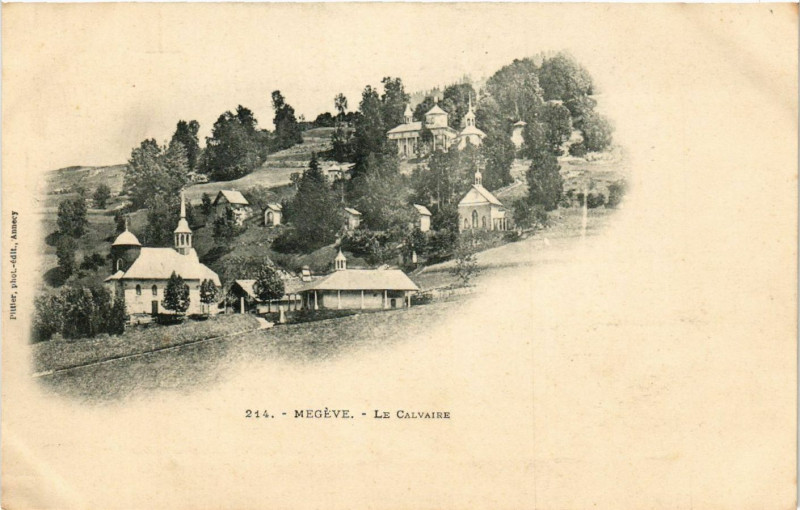 Carte postale ancienne Megeve - Le Calvaire à Megève