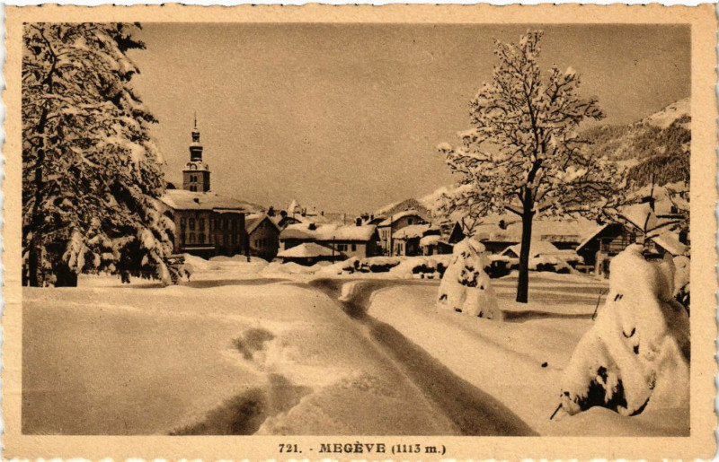 Carte postale ancienne Megeve à Megève