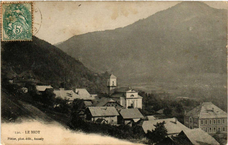Carte postale ancienne Le Biot au Biot