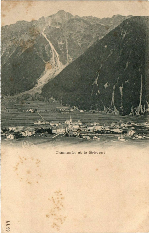 Carte postale ancienne Chamonix et le Brevent