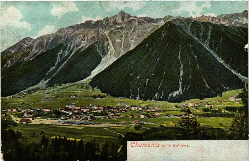 Carte postale ancienne Chamonix et le Brevent