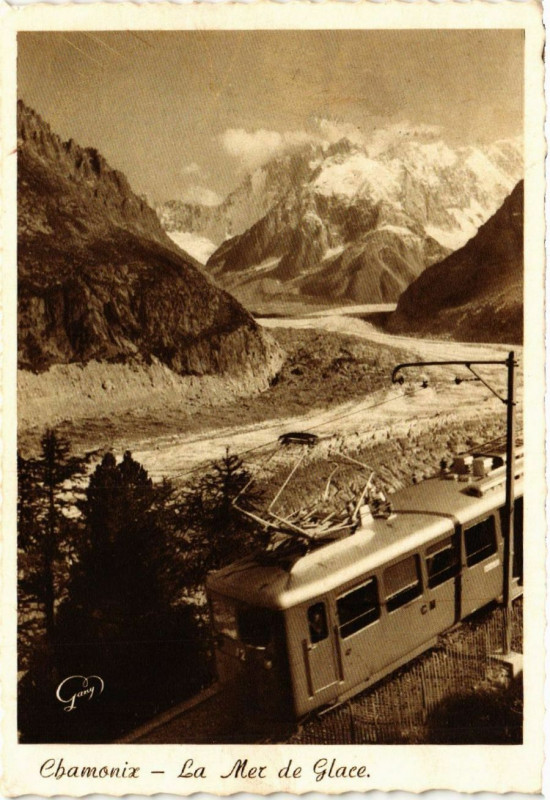 Carte postale ancienne Chamonix - La Mer de Glace