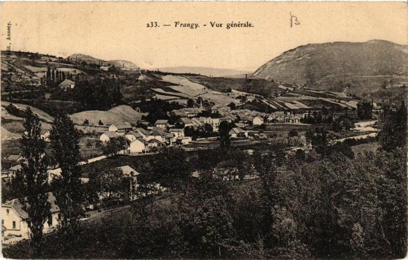 Carte postale ancienne Frangy Vue générale à Frangy