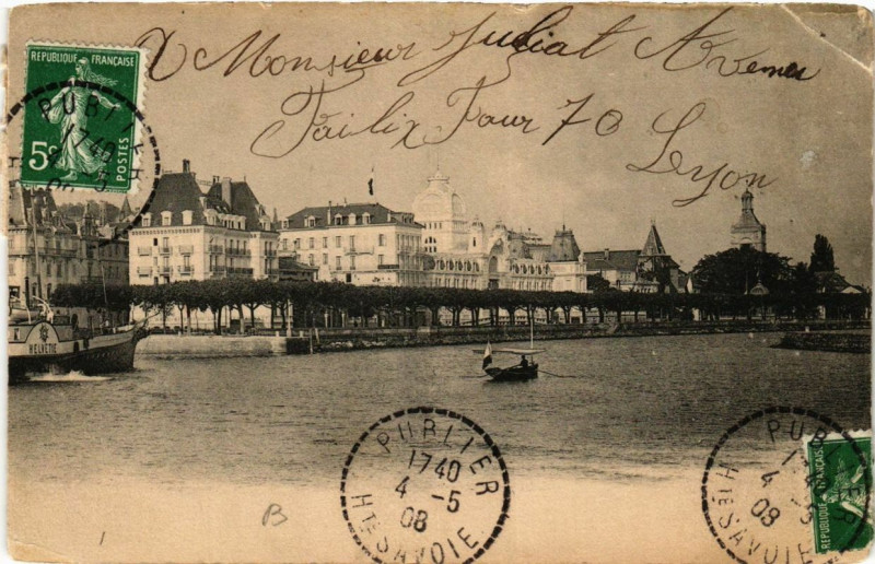Carte postale ancienne Evian-les-Bains à Évian-les-Bains
