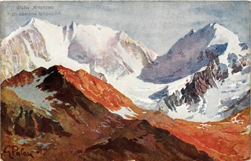 Carte postale ancienne Pizzi Bernina