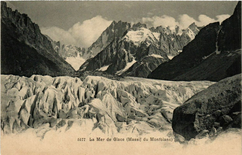 Carte postale ancienne La Mer de Glace