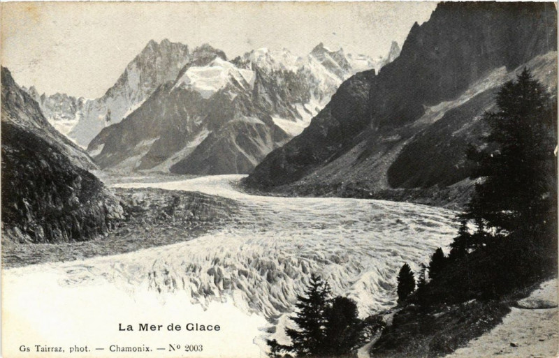 Carte postale ancienne La Mer de Glace