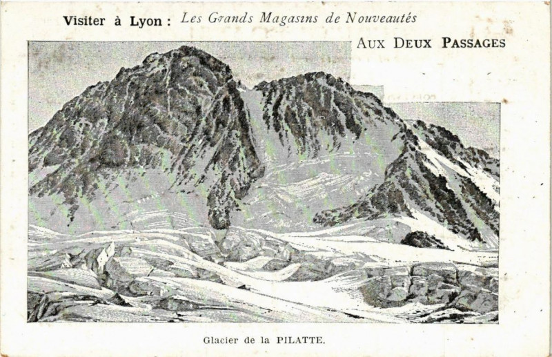 Carte postale ancienne Glacier de la Pilatte