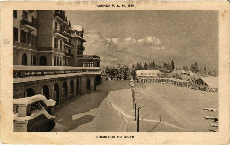 Carte postale ancienne Combloux en hiver à Combloux