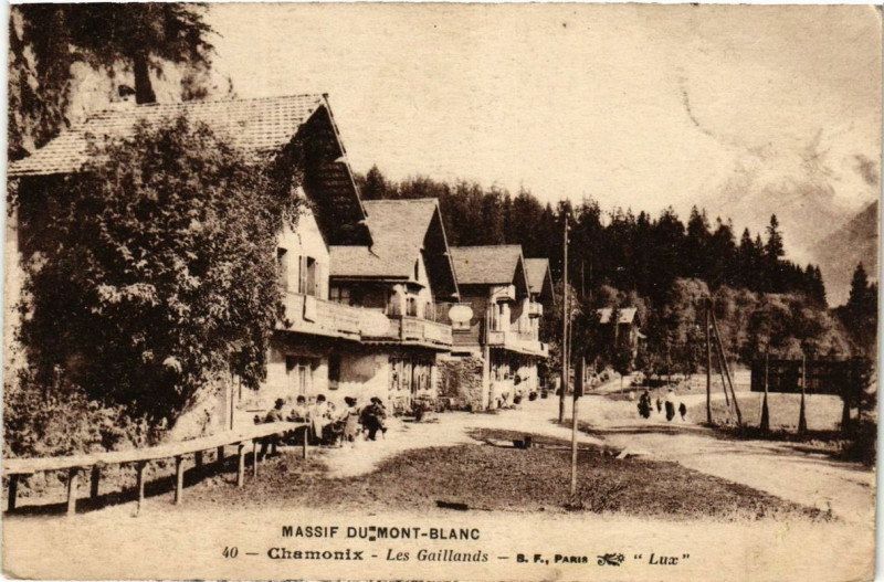 Carte postale ancienne Chamonix Les Gaillands
