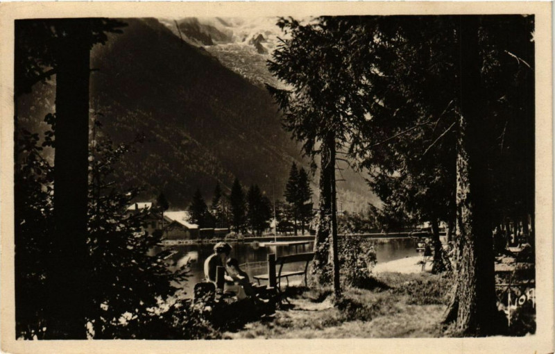 Carte postale ancienne Chamonix La plage