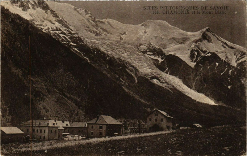 Carte postale ancienne Chamonix et le Mont-Blanc