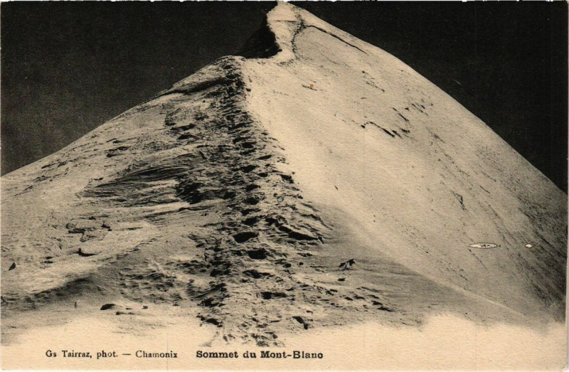Carte postale ancienne Sommet du Mont-Blanc
