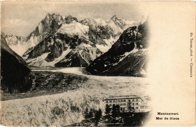 Carte postale ancienne Montanvert Mer de Glace