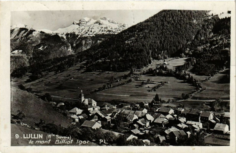 Carte postale ancienne Lullin Le mont Billiat à Lullin