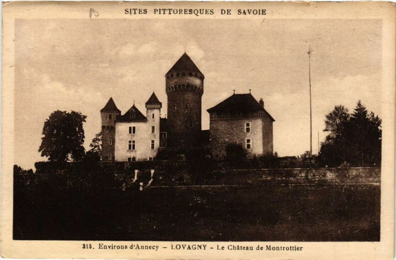 Carte postale ancienne Lovagny Le Chateau de Montrottier à Lovagny