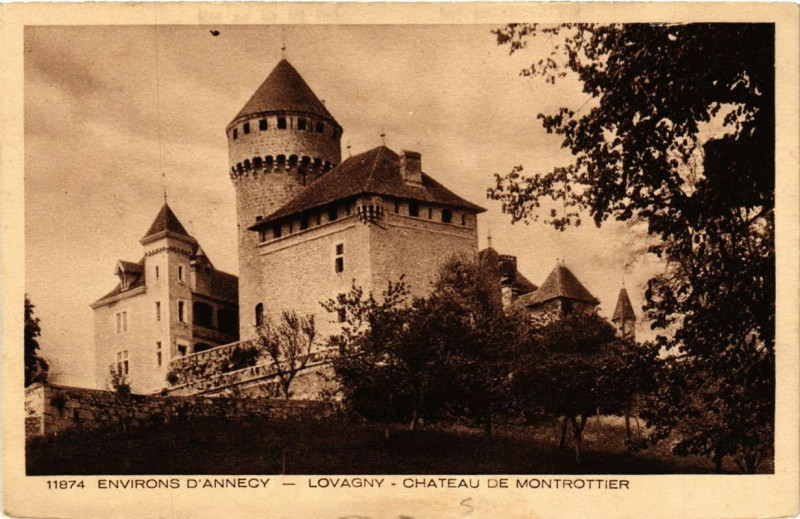Carte postale ancienne Lovagny Chateau de Montrottier à Lovagny