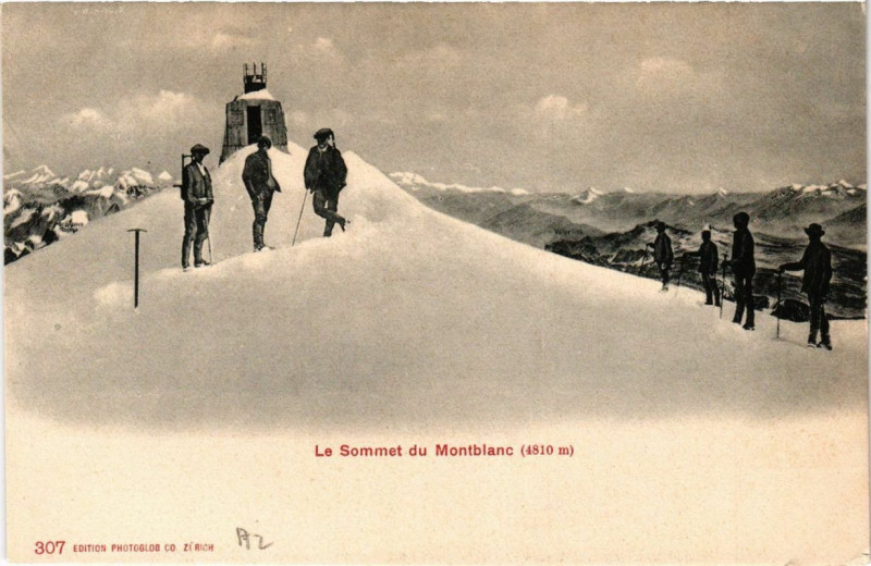 Carte postale ancienne Le Sommet du Mont-Blanc