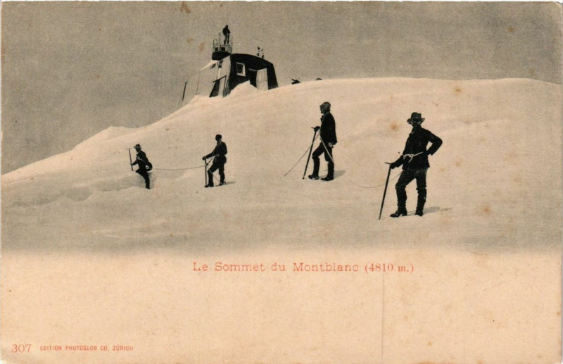 Carte postale ancienne Le Sommet du Mont-Blanc