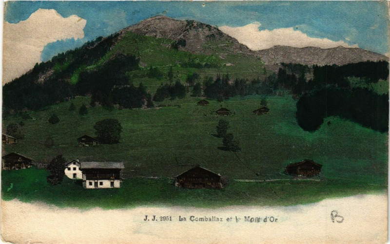 Carte postale ancienne Le Comballaz et le Mont d'Or