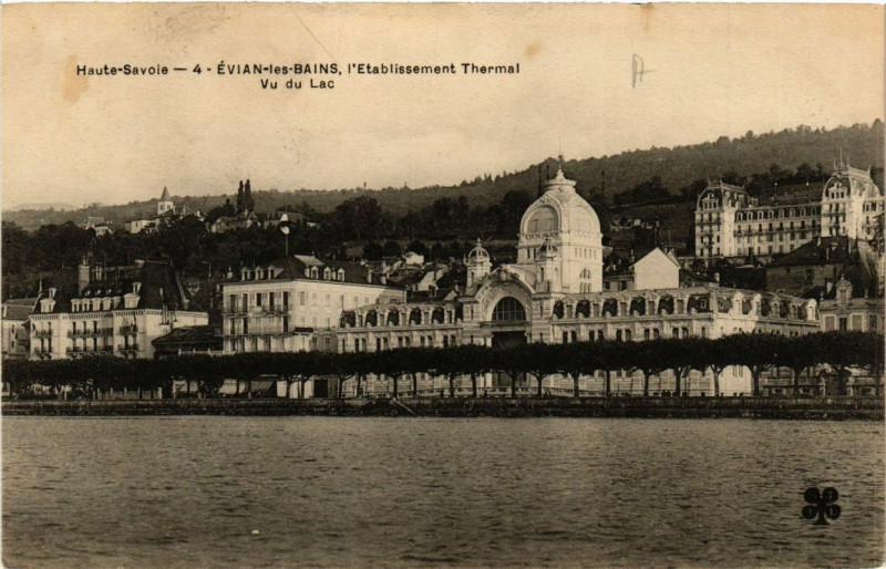 Carte postale ancienne Evian-les-Bains L'Etabl. Thermal à Évian-les-Bains