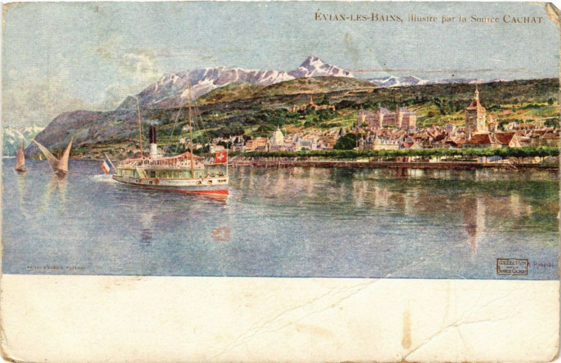 Carte postale ancienne Evian-les-Bains à Évian-les-Bains