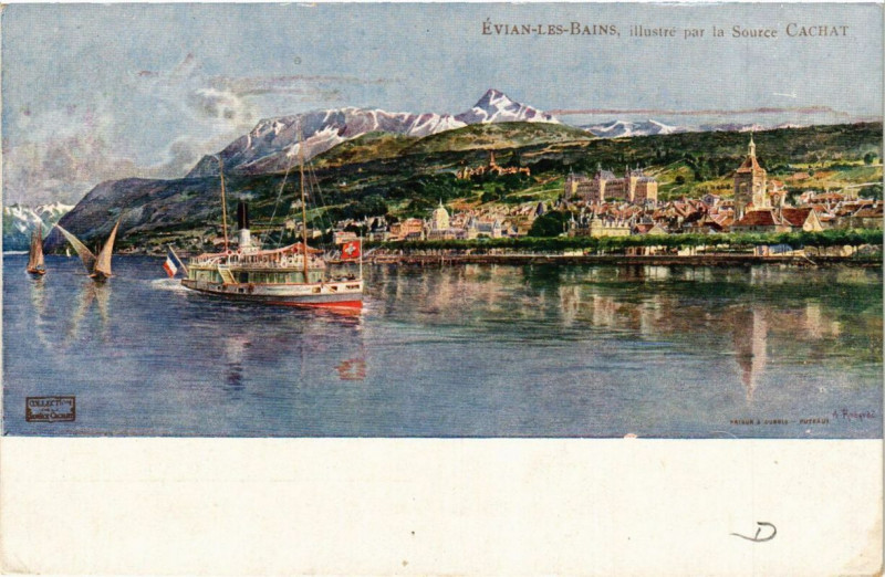 Carte postale ancienne Evian-les-Bains à Évian-les-Bains