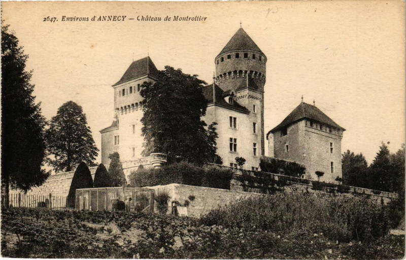 Carte postale ancienne Env. d'Annecy Chateau de Montrottier à Annecy