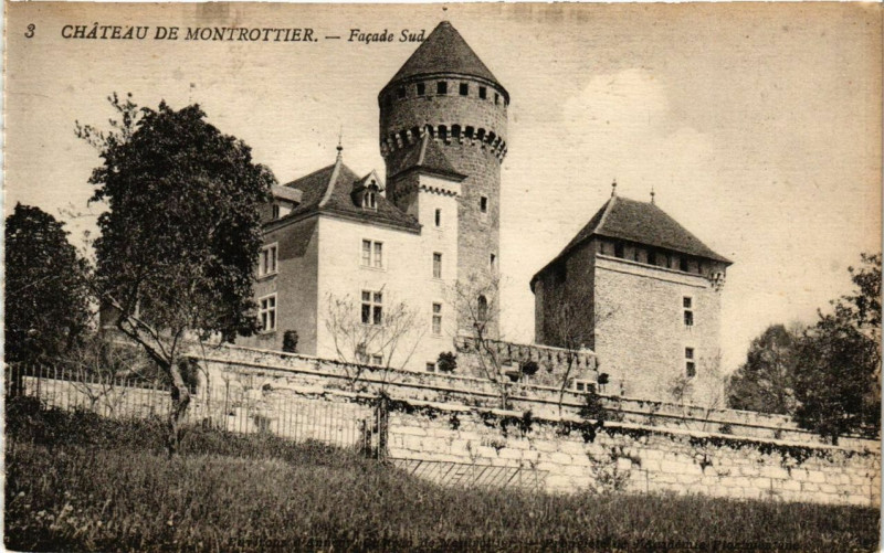 Carte postale ancienne Chateau de Montrottier Facade Sud