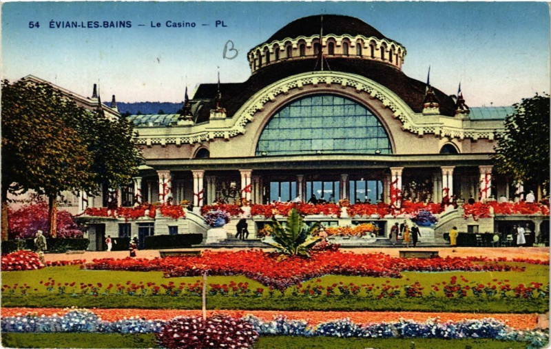 Carte postale ancienne Evian-les-Bains Le Casino à Évian-les-Bains