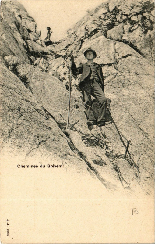 Carte postale ancienne Chemines de Brevent