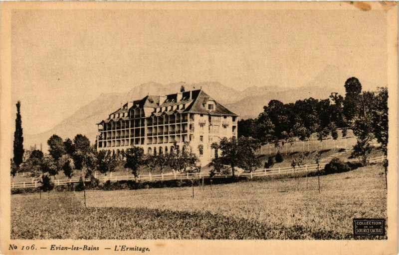 Carte postale ancienne Evian-les-Bains - L'Ermitage à Évian-les-Bains