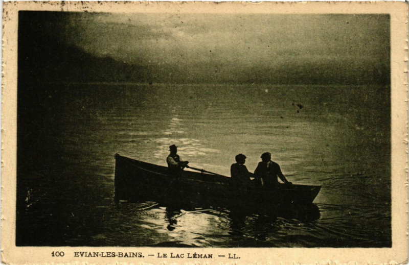 Carte postale ancienne Evian-les-Bains - Le Lac Leman à Évian-les-Bains