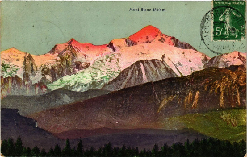 Carte postale ancienne Mont-Blanc 4810