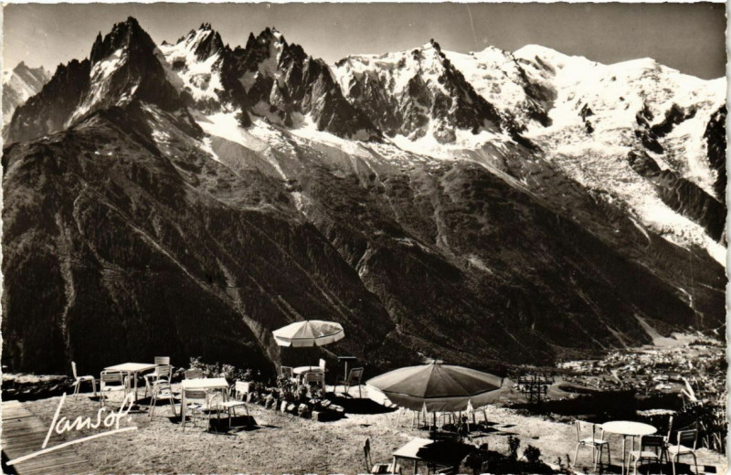 Carte postale ancienne Chamonix - Mont-Blanc (Alt 1050m) - Super-Chamonix ... à Chamonix-Mont-Blanc