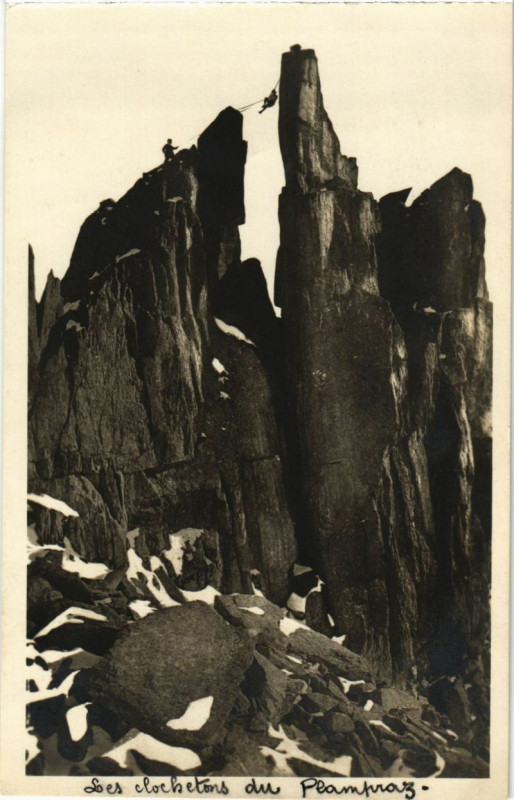 Carte postale ancienne Chamonix - Mont-Blanc - Les Clochetons du Plampraz à Chamonix-Mont-Blanc