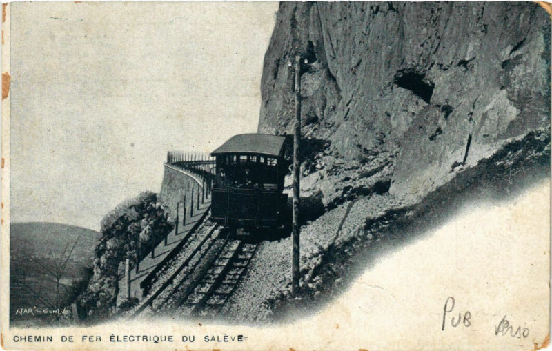 Carte postale ancienne Chemin de Fer Electrique du Saleve