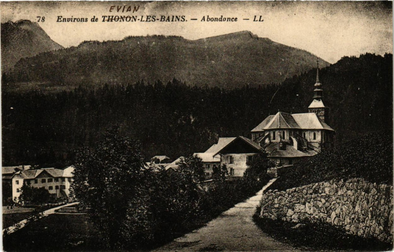 Carte postale ancienne Env. de Evian (Thonon)-les-Bains - Abondance à Abondance