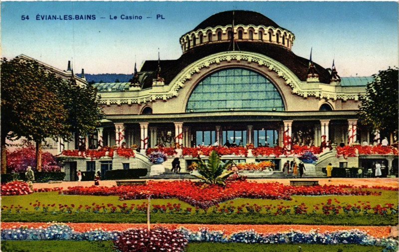 Carte postale ancienne Evian-les-Bains - Le Casino à Évian-les-Bains