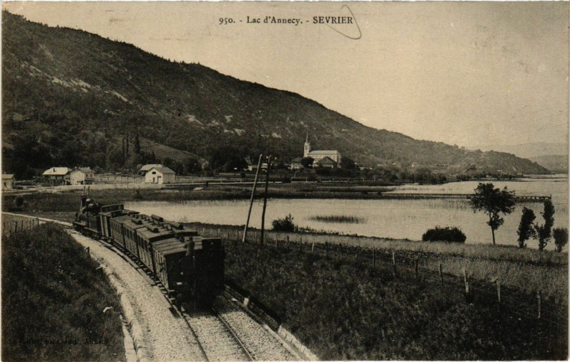 Carte postale ancienne Lac d'Annecy - Sevrier à Sevrier