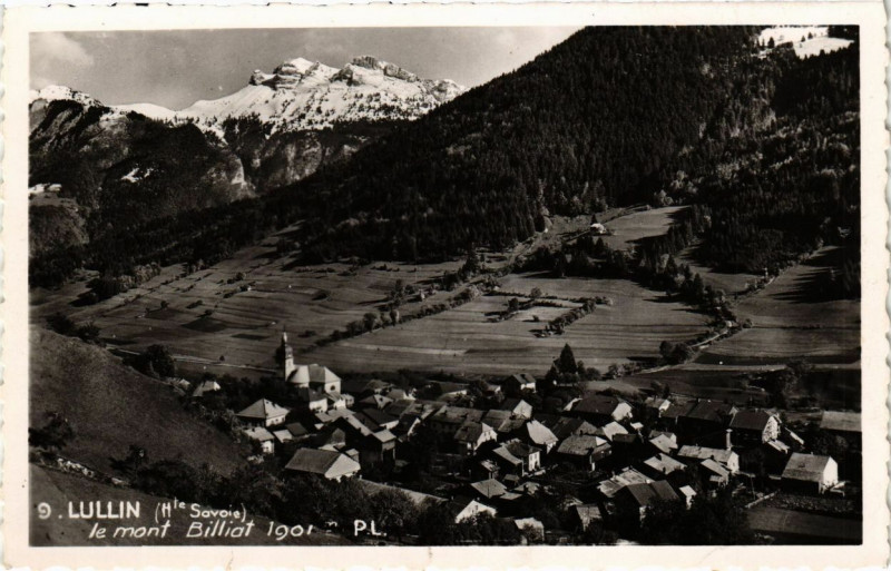 Carte postale ancienne Lullin - le mont Billiat 1901 à Lullin