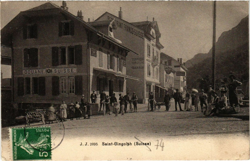 Carte postale ancienne Saint-Gingolph (Suisse) à Saint-Gingolph